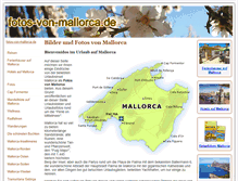 Tablet Screenshot of fotos-von-mallorca.de